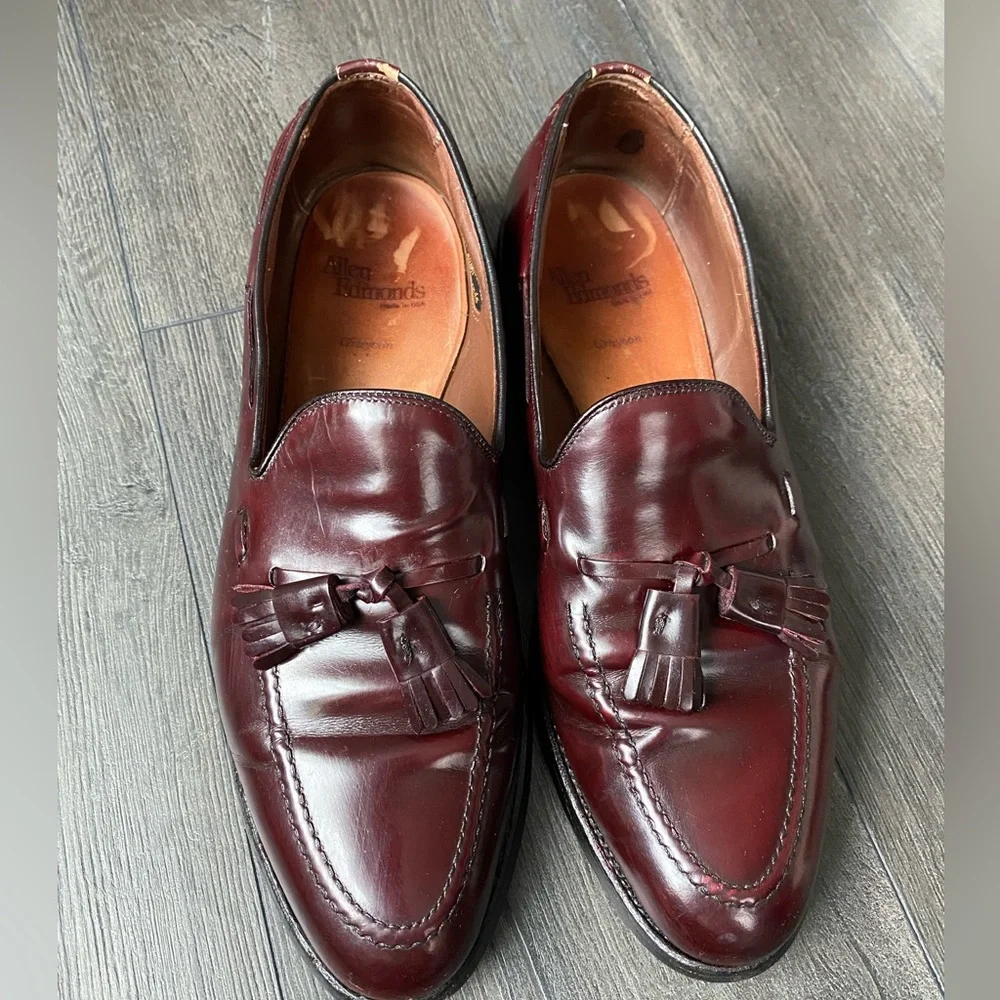 Allen Edmonds Grayson Dress Tassel Loafers Brown Slip-On Men’s Size 10B